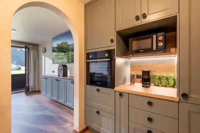 Küche/Küchenzeile in der Unterkunft Ferienwohnung Berta