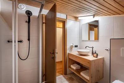 Ein Badezimmer in der Unterkunft Ferienwohnung Berta
