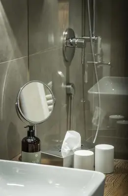 Ein Badezimmer in der Unterkunft DAS MANTINGER- Style - Blick- Tradition