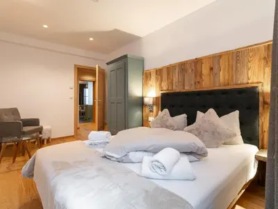 Ein Bett oder Betten in einem Zimmer der Unterkunft Kaiserblick Gasteig