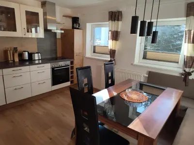 Küche/Küchenzeile in der Unterkunft Ferienwohnung Juna
