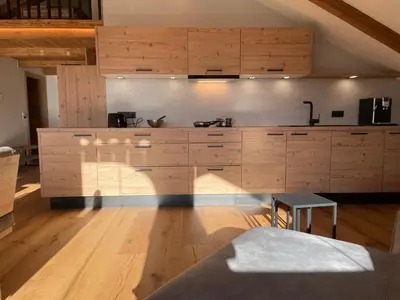 Küche/Küchenzeile in der Unterkunft Ferienwohnung im Grünen