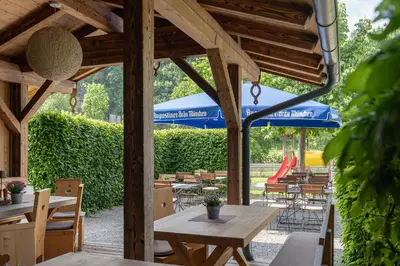 Ein Garten an der Unterkunft Appartements Liebe Heimat