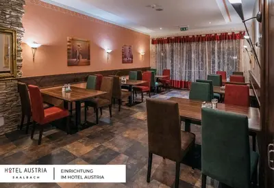 Ein Sitzbereich in der Unterkunft Villa Austria Saalbach