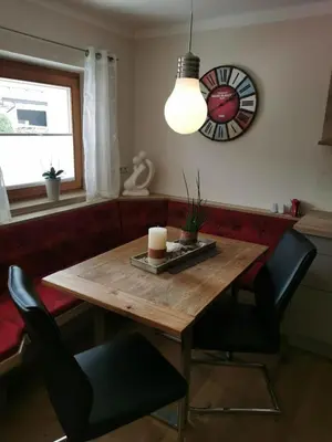 Ein Sitzbereich in der Unterkunft Ferienwohnung mit Charme
