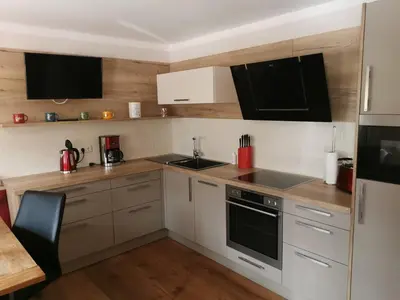 Küche/Küchenzeile in der Unterkunft Ferienwohnung mit Charme