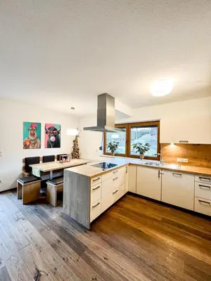 Küche/Küchenzeile in der Unterkunft Apartment Kunterbunt