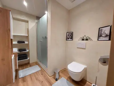 Ein Badezimmer in der Unterkunft Ferienwohnung Tommarlhof