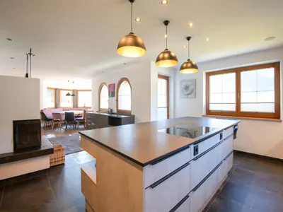 Küche/Küchenzeile in der Unterkunft Exclusive apartment with garden and whirlpool