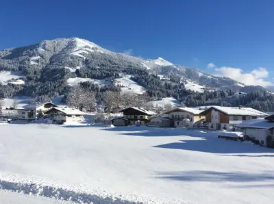 Bergblick im Winter