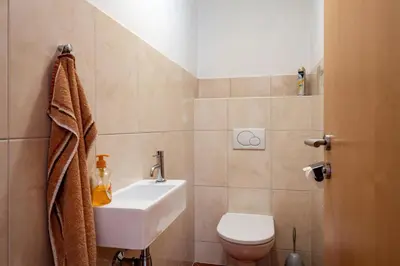 Ein Badezimmer in der Unterkunft Apartmenthaus Stefan