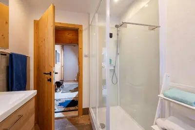 Ein Badezimmer in der Unterkunft Jagerhof am Sonnenplateau
