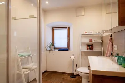 Ein Badezimmer in der Unterkunft Jagerhof am Sonnenplateau