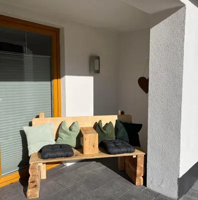 Ein Sitzbereich in der Unterkunft Appartement Steinberg
