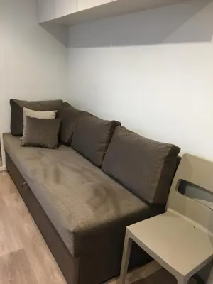 Ein Sitzbereich in der Unterkunft Camping Inntal