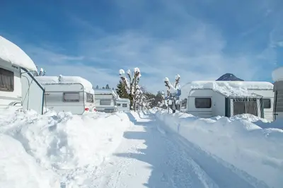 Camping Inntal im Winter