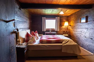 Ein Bett oder Betten in einem Zimmer der Unterkunft Hof zur Linde