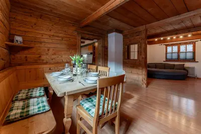 Ein Sitzbereich in der Unterkunft Apartment Uttendorf