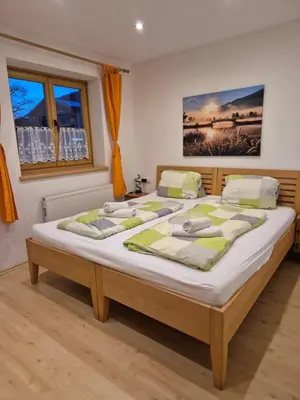 Ein Bett oder Betten in einem Zimmer der Unterkunft Winklgut Bacher