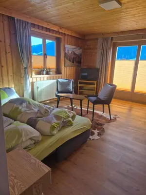Ein Sitzbereich in der Unterkunft Winklgut Bacher