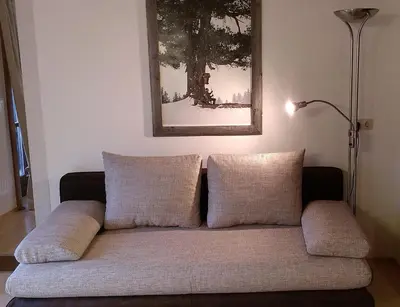 Ein Sitzbereich in der Unterkunft Leindlhof