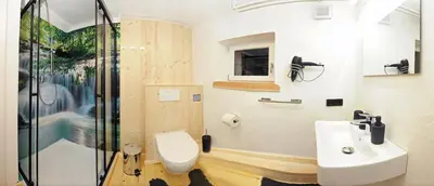 Ein Badezimmer in der Unterkunft Chalet Unterellmau