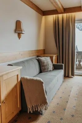 Ein Sitzbereich in der Unterkunft Appartement Conrad