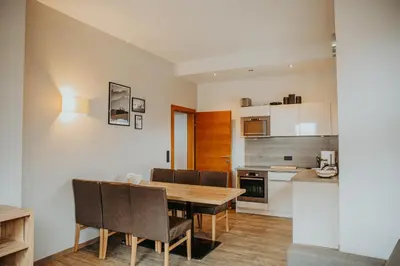 Küche/Küchenzeile in der Unterkunft Appartement Conrad