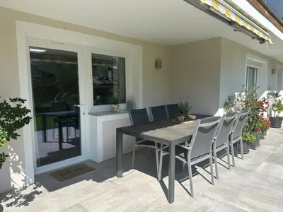 Ein Balkon oder eine Terrasse in der Unterkunft Ferienwohnung Kaiserblick