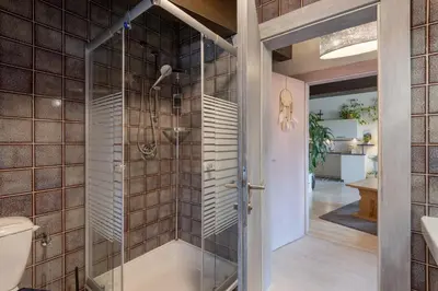 Ein Badezimmer in der Unterkunft Apartment Lichtoase
