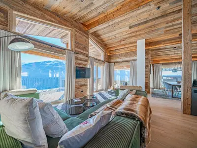 Ein Sitzbereich in der Unterkunft Das Haus am Berg