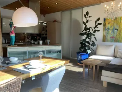 Ein Sitzbereich in der Unterkunft Holiday apartment in Wildschönau-Niederau with 2 bedrooms