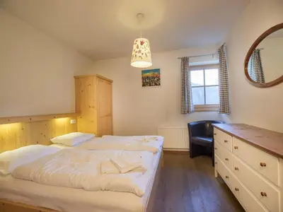 Ein Bett oder Betten in einem Zimmer der Unterkunft Chalet in Wald near Zillertal Ski Arena