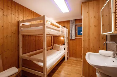 Ein Bett oder Betten in einem Zimmer der Unterkunft Haus Lang