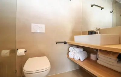 Ein Badezimmer in der Unterkunft Ferienwohnung Brixen Im Thale