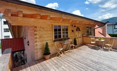 Das Gebäude in dem sich die Ferienwohnung befindet