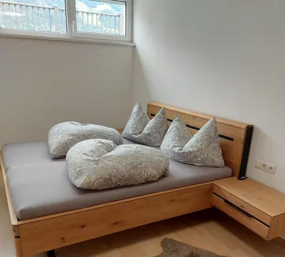 Ein Bett oder Betten in einem Zimmer der Unterkunft Ferienwohnung Haag