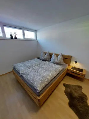 Ein Bett oder Betten in einem Zimmer der Unterkunft Ferienwohnung Haag