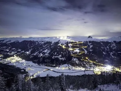 Naturlandschaft in der Nähe des Chalets