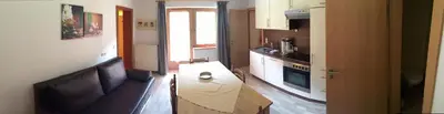Küche/Küchenzeile in der Unterkunft Appartements Fürstalm Alpendorf