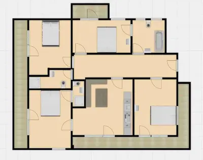 Grundriss der Unterkunft Haus Alpenfriede