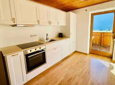 Küche/Küchenzeile in der Unterkunft Haus Alpenfriede