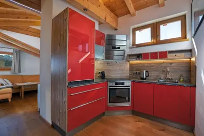 Küche/Küchenzeile in der Unterkunft NA-Home Reith bei Kitzbühel Kaiser Loft
