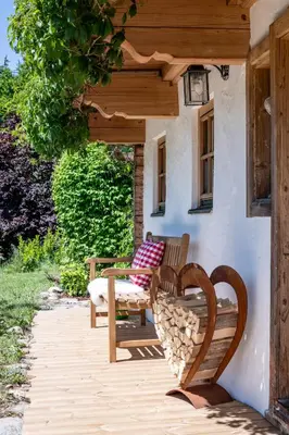 Ein Garten an der Unterkunft KaiserGattern
