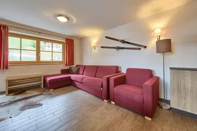 Ein Sitzbereich in der Unterkunft Apartment Residence Top 1