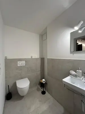 Ein Badezimmer in der Unterkunft Appartements Gasthof Traube Top 4