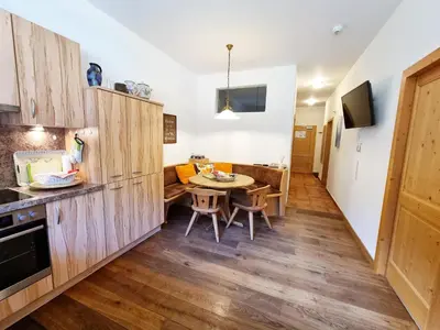 Küche/Küchenzeile in der Unterkunft Appartement Berghof 