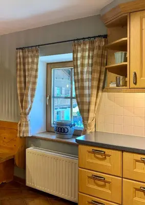 Küche/Küchenzeile in der Unterkunft ALPIN CHARME APARTMENTS Jucheee Boutique ChaletSuite