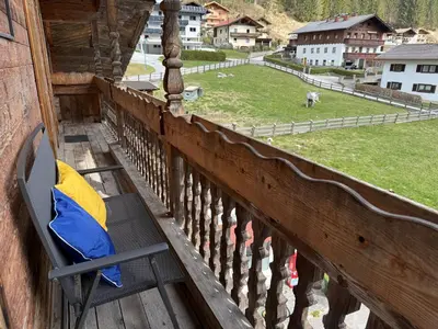 Ein Balkon oder eine Terrasse in der Unterkunft Alpenlodge, Ferienwohnung 16