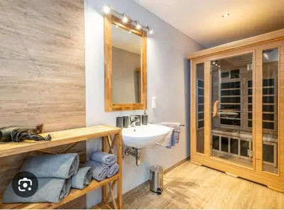 Ein Badezimmer in der Unterkunft Rupertihof